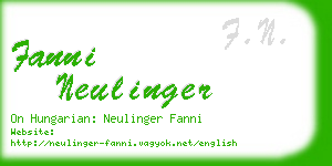 fanni neulinger business card